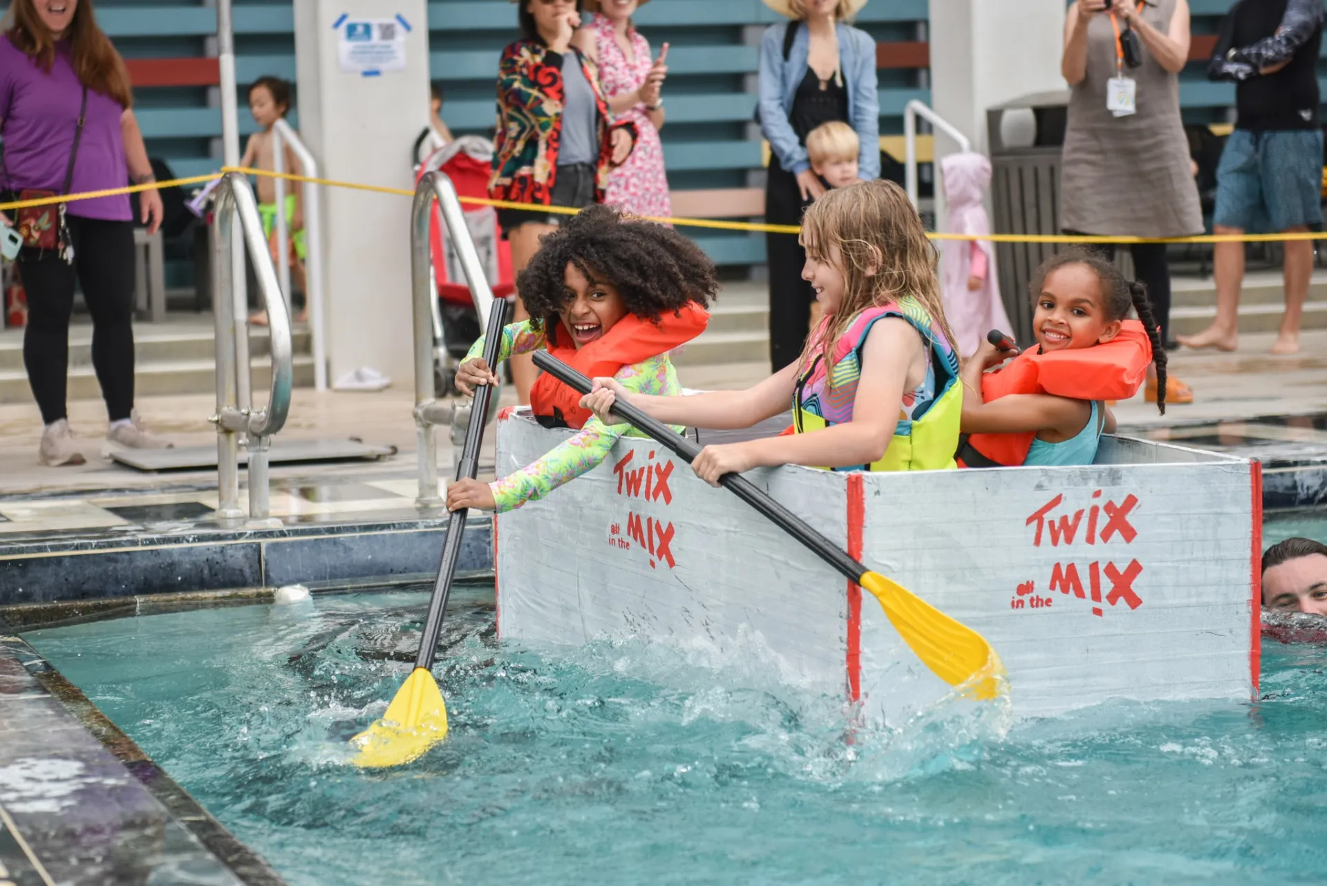 Cardboard Yacht Regatta at the Annenberg Community Beach House