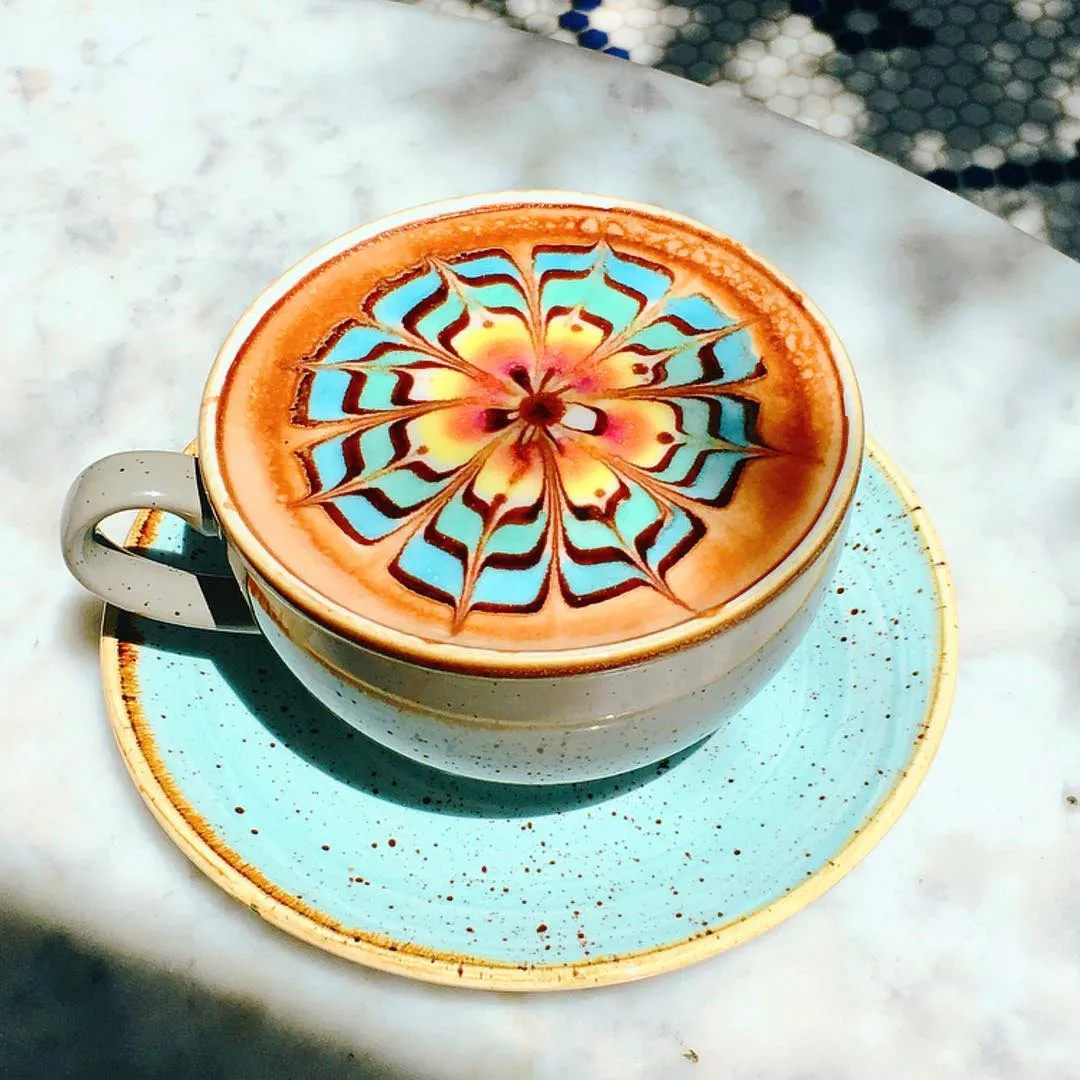 ColorBurst Latte at The Butcher, The Baker, The Cappuccino Maker