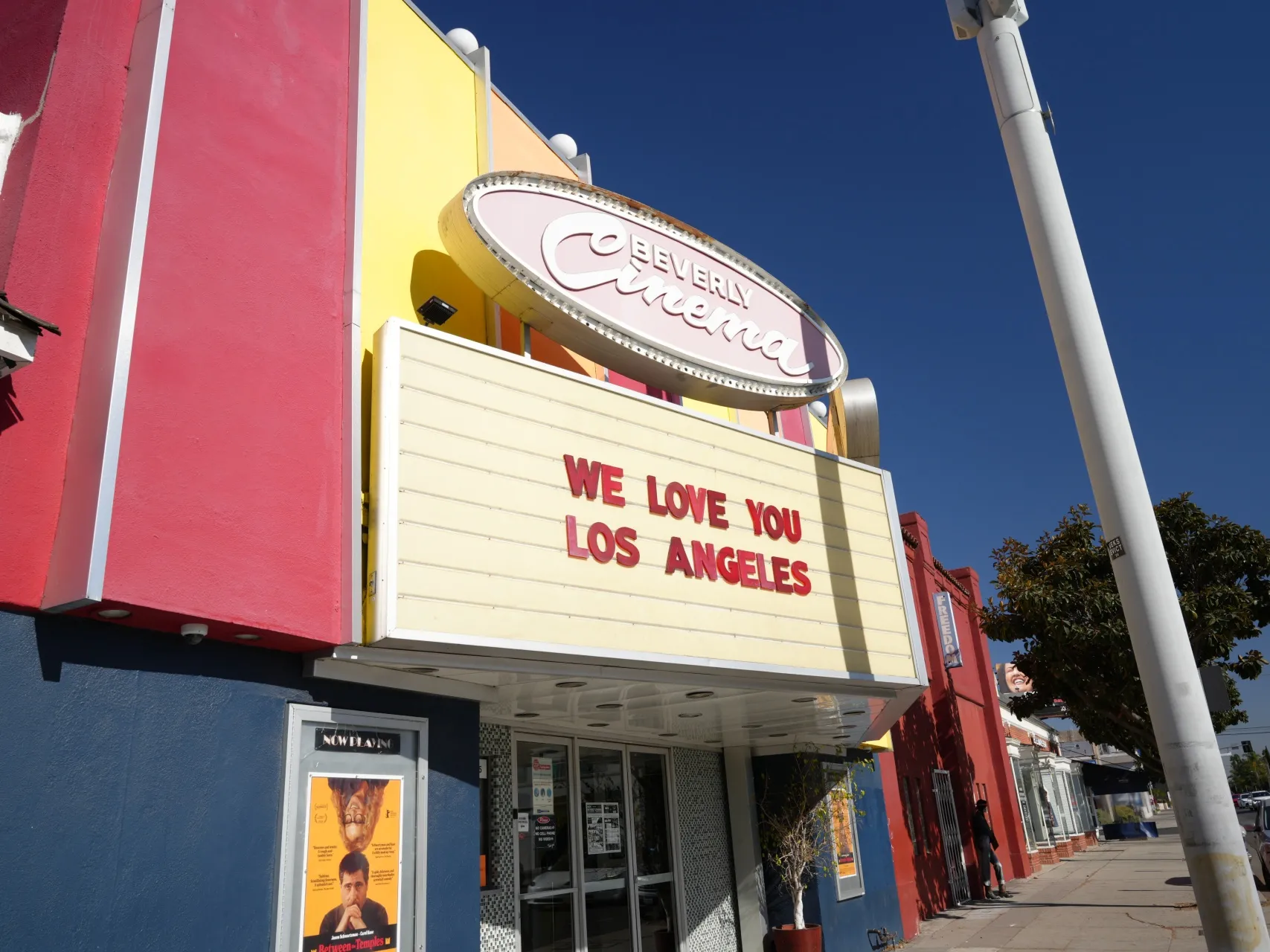 &quot;We Love You Los Angeles&quot; marquee at New Beverly Cinema